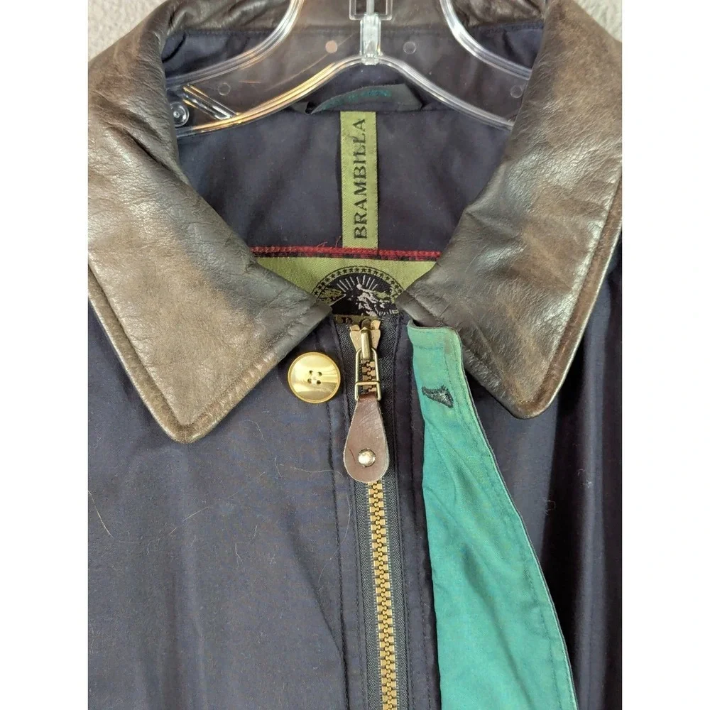 Vtg Brambilla Overcoat Collection Jacket Men's‎ L Full Zip Chore Coat Retro Barn
